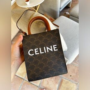 Celine Triomphe Mini Cabas w/ Strap